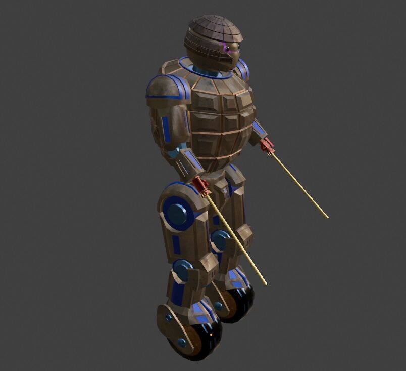 Sci-Fi Robot Enemy 005 Low-poly 3D model_5