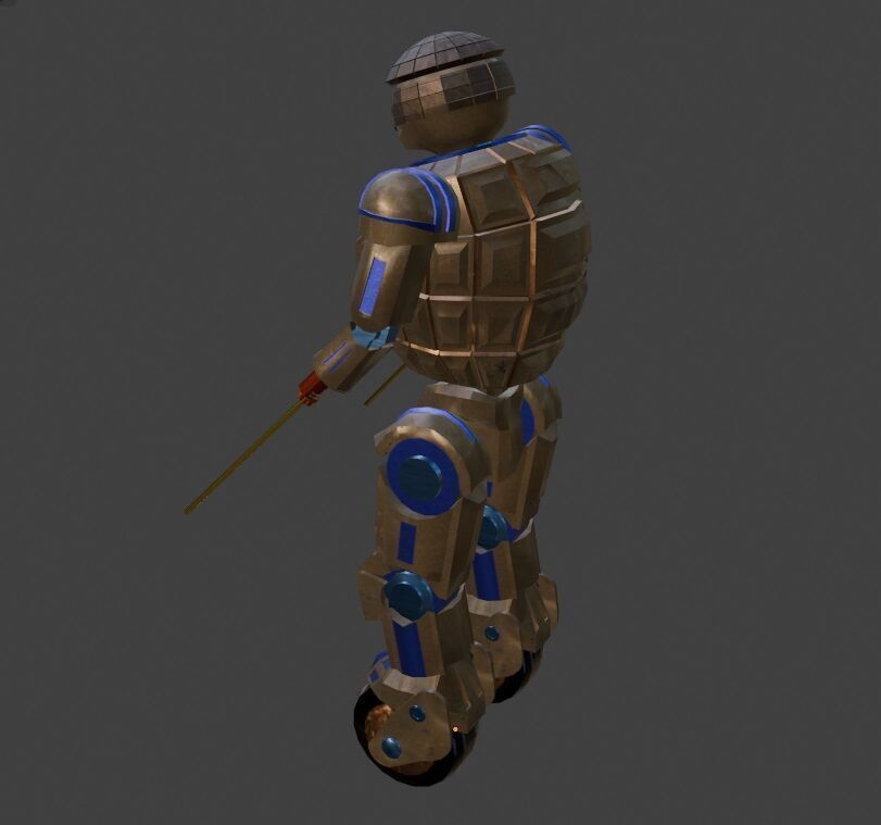 Sci-Fi Robot Enemy 005 Low-poly 3D model_2