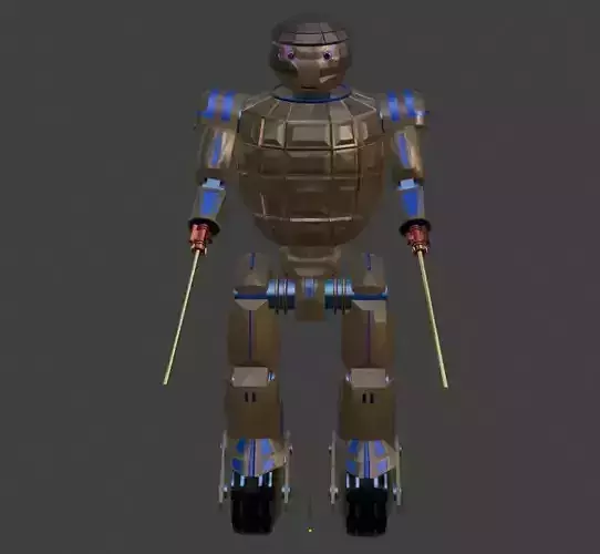 Sci-Fi Robot Enemy 005 Low-poly 3D model