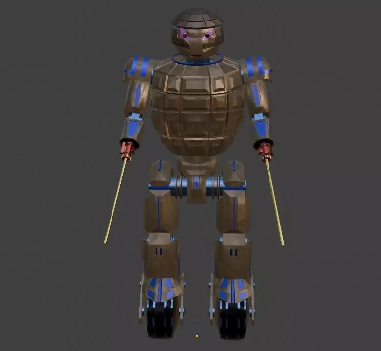 Sci-Fi Robot Enemy 005 Low-poly 3D model_0