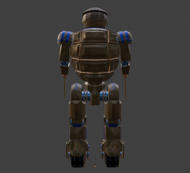 Sci-Fi Robot Enemy 005 Low-poly 3D model_3