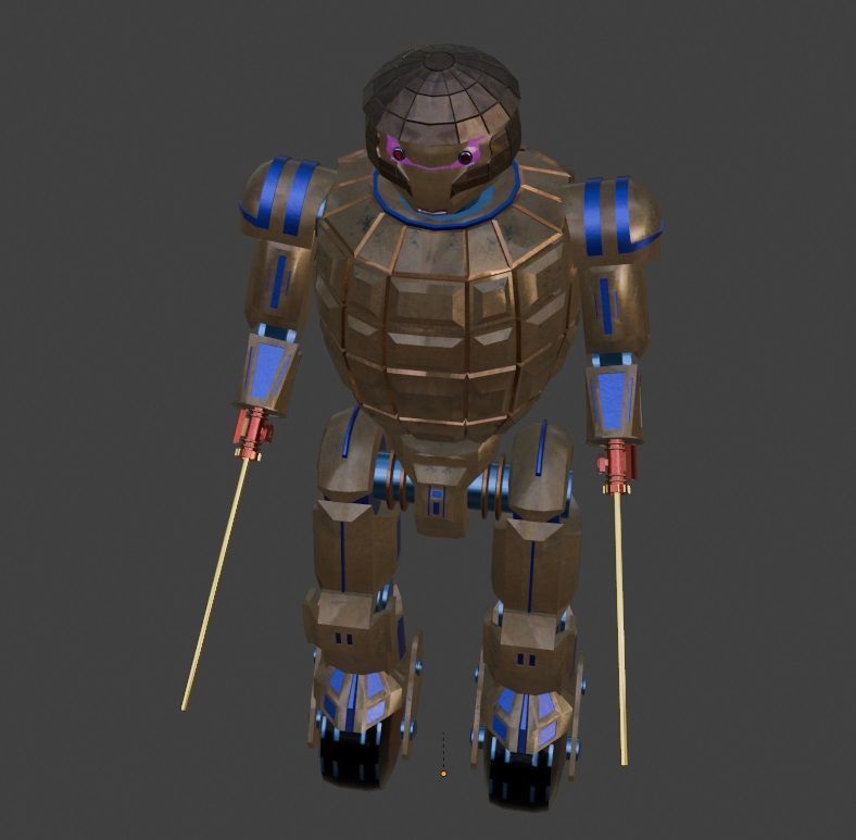 Sci-Fi Robot Enemy 005 Low-poly 3D model_6