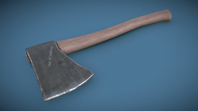 Hatchet AXE Low-poly 3D model