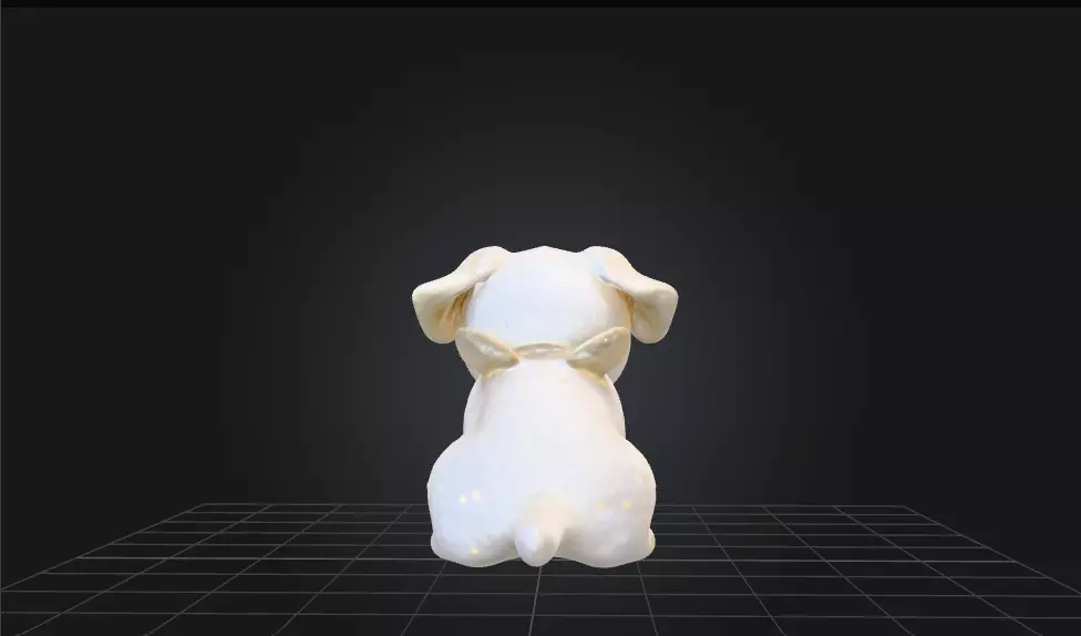 Shiro the plushie 3D model_5