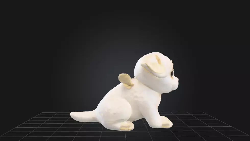 Shiro the plushie 3D model_1