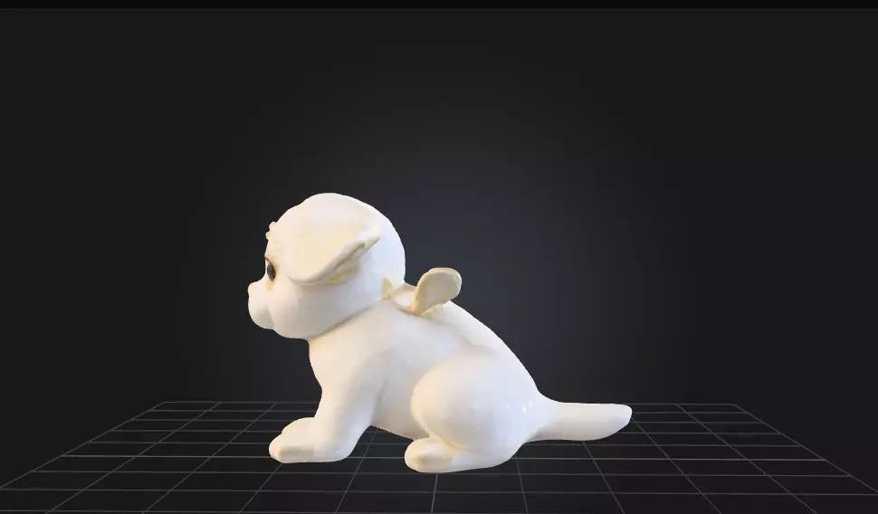 Shiro the plushie 3D model_2