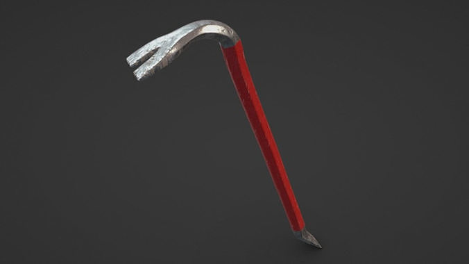 Crowbar Low-poly 3D model