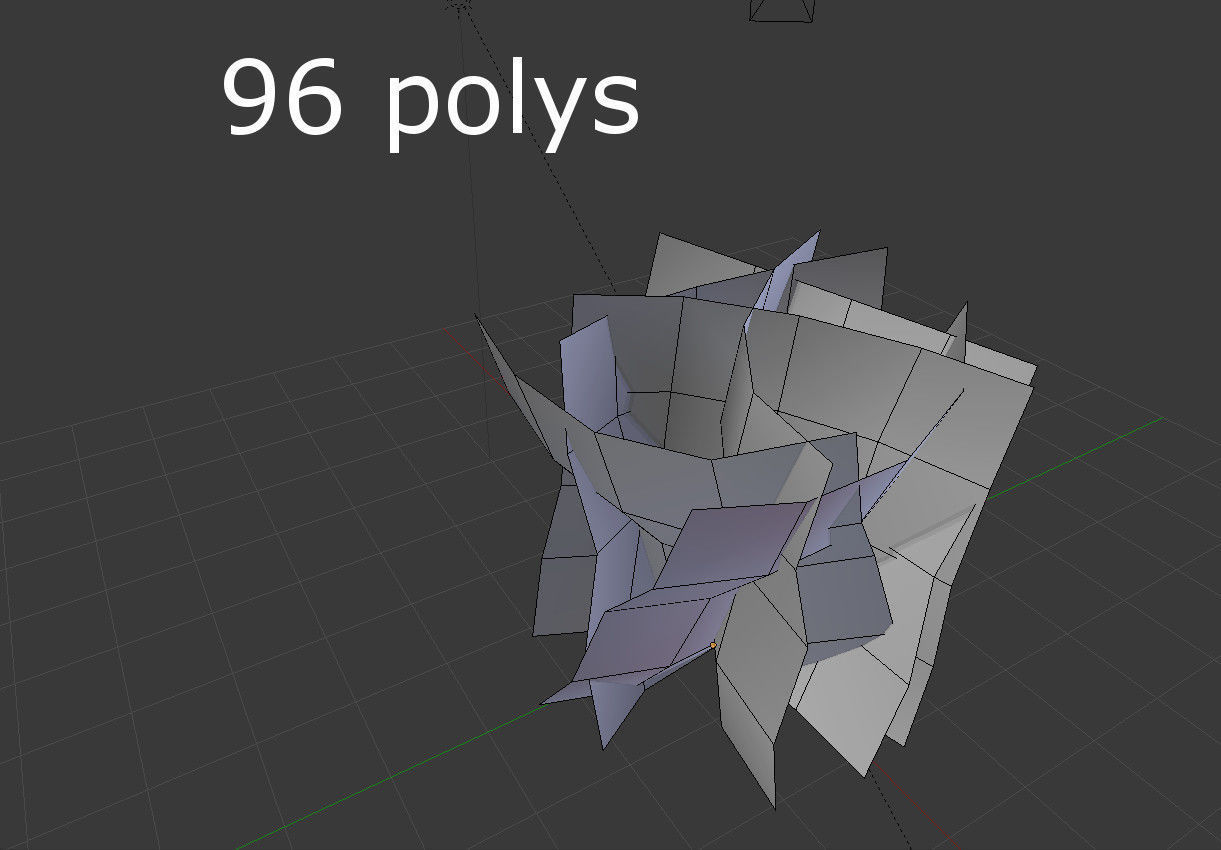 Shrub bush Low-poly 3D model_3