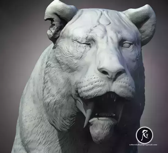 Dravaku The Elder Smilodon  Sage of the Ice and Flame