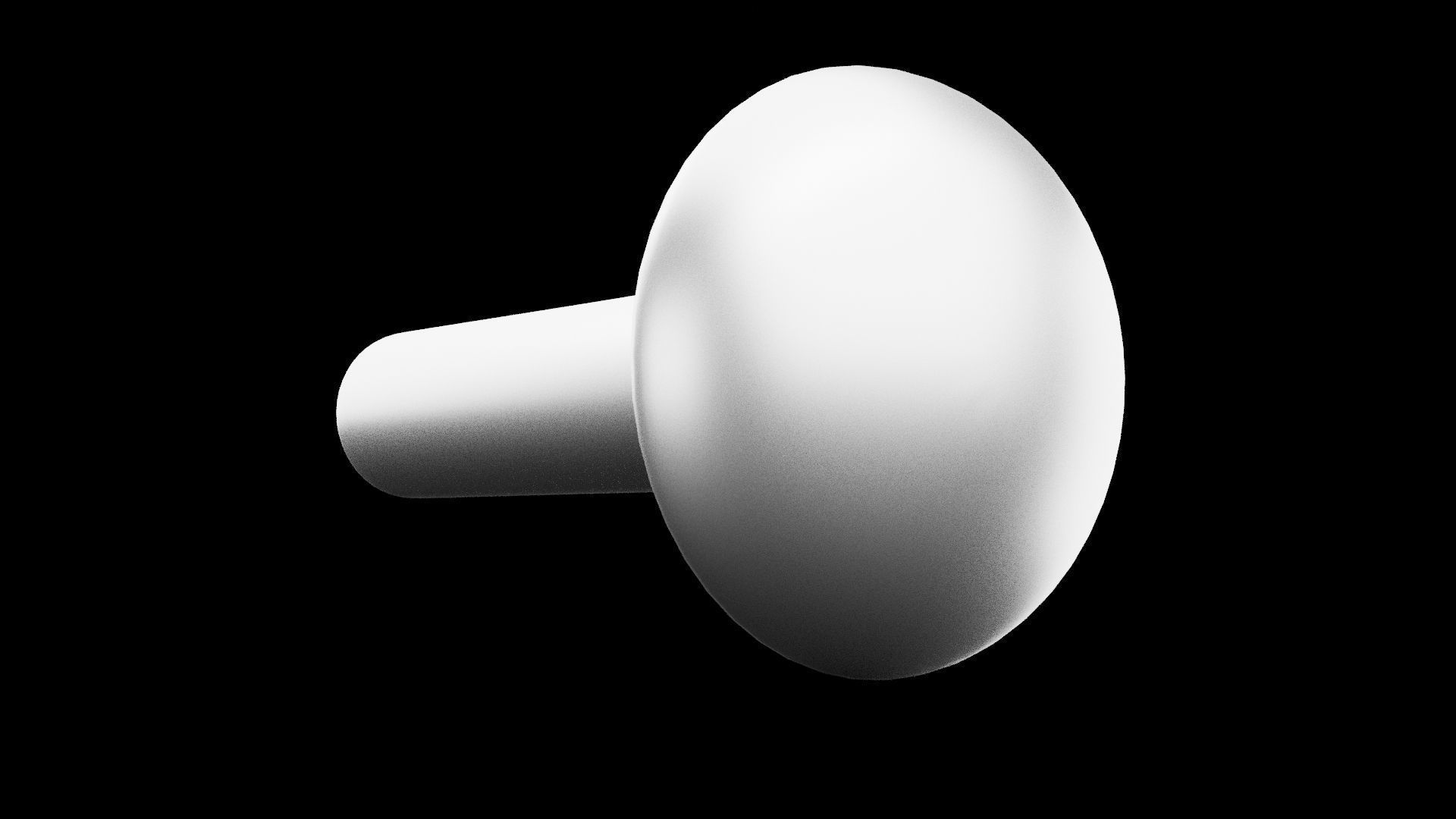 Hardware Carriage Bolt Low-poly 3D model_7