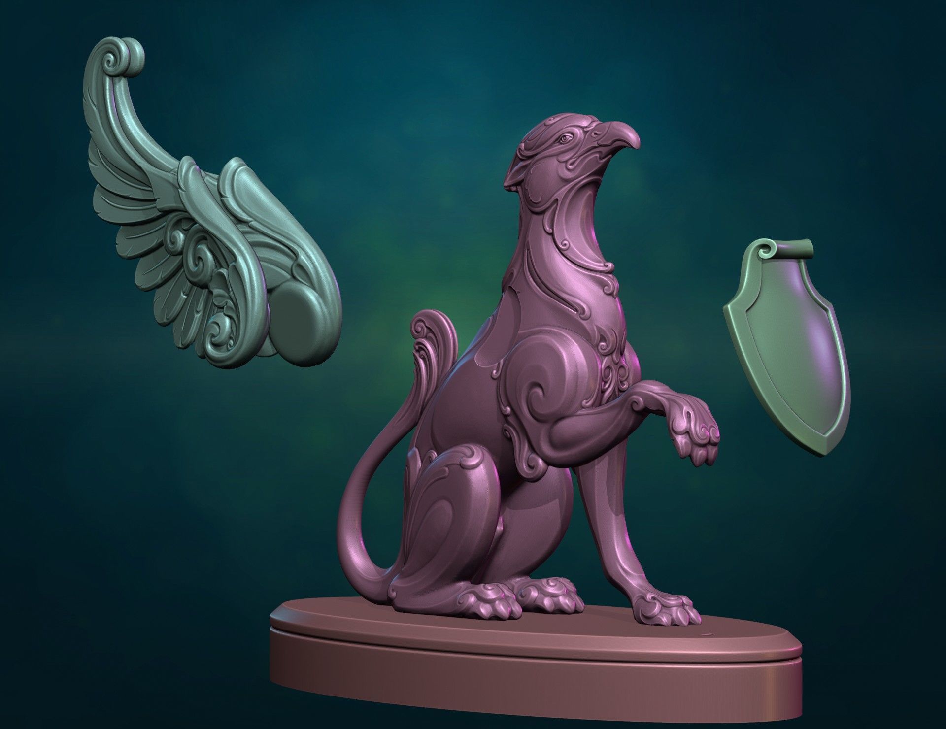Griffin Griffon II 3D print model_17