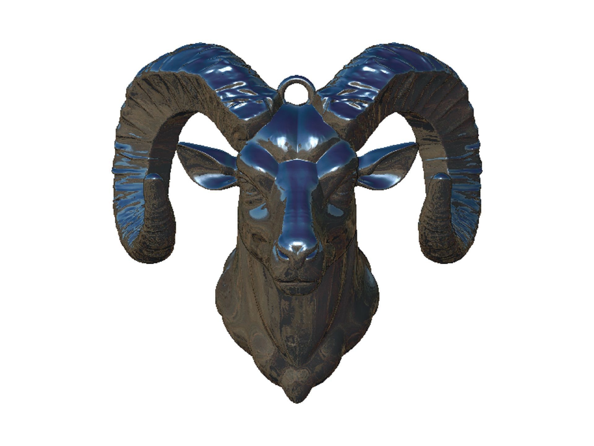 ram head 3D print model_5