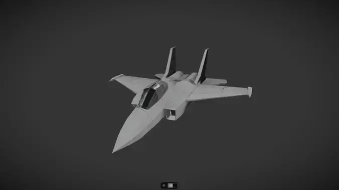 Spacecraft Jet aircraft plane 3dmodel 09 3D model