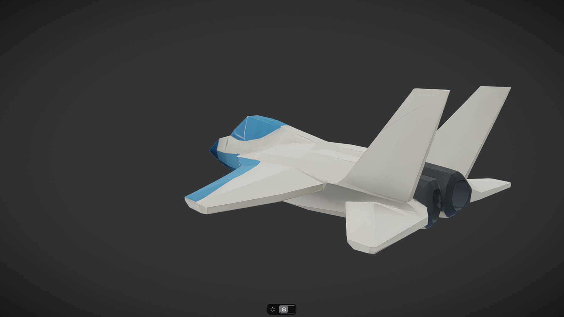 Spacecraft Jet aircraft plane 3dmodel 08 3D model_2