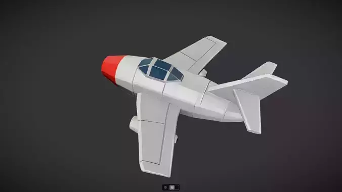 Spacecraft Jet aircraft plane 3dmodel 7 3D model