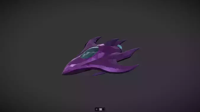 Spacecraft Jet aircraft plane 3dmodel 6 3D model