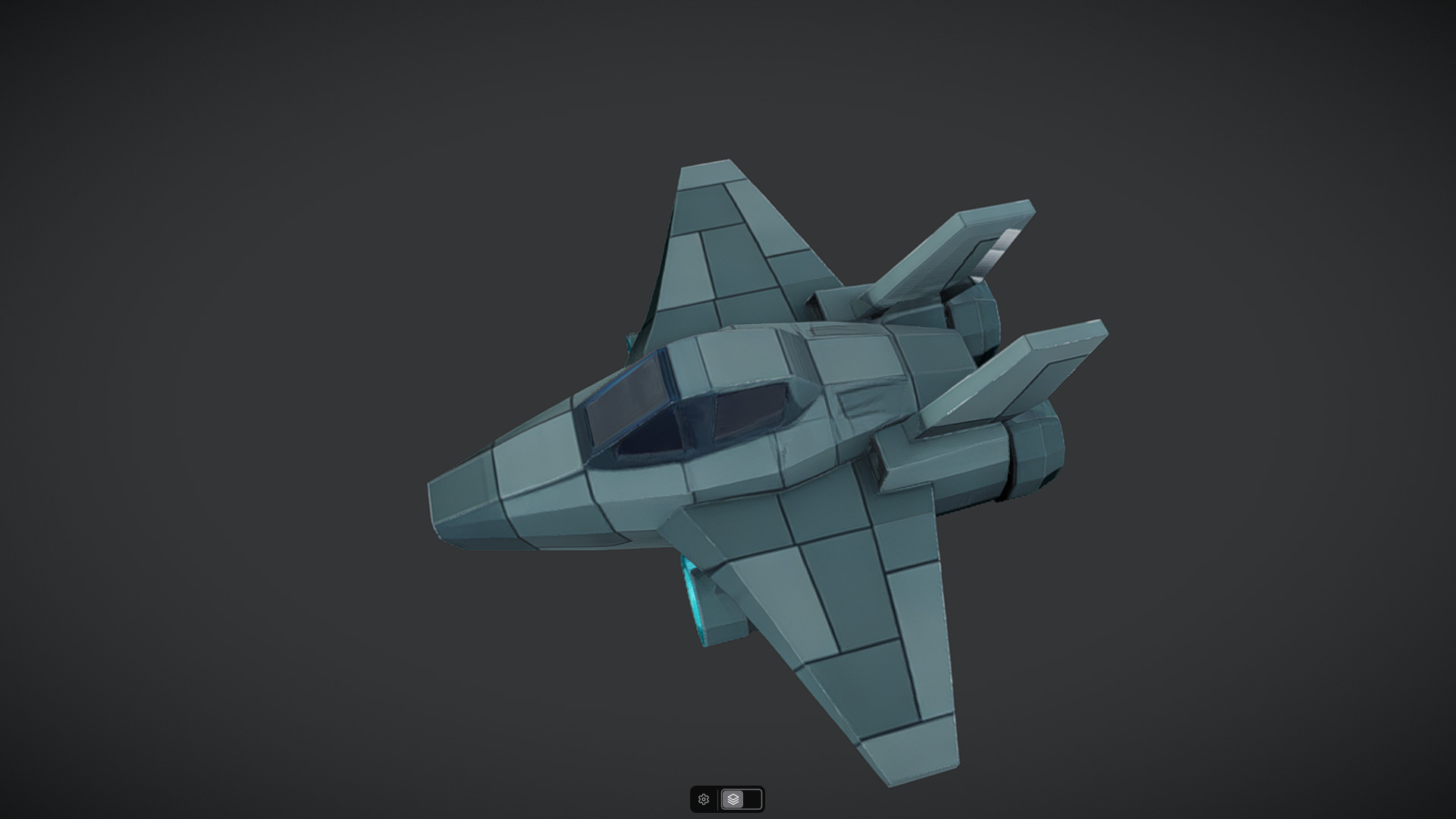 Spacecraft Jet aircraft plane 3dmodel 5 3D model_14