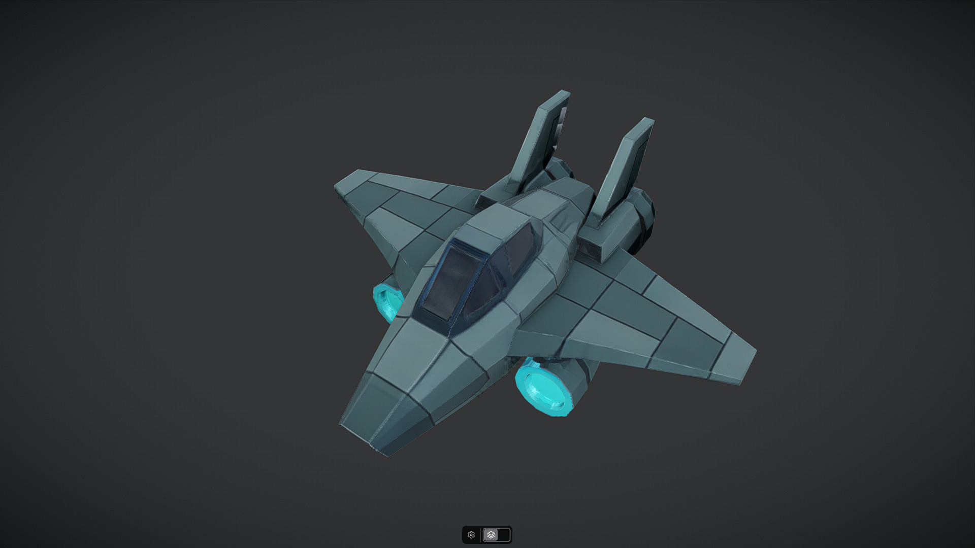 Spacecraft Jet aircraft plane 3dmodel 5 3D model_12