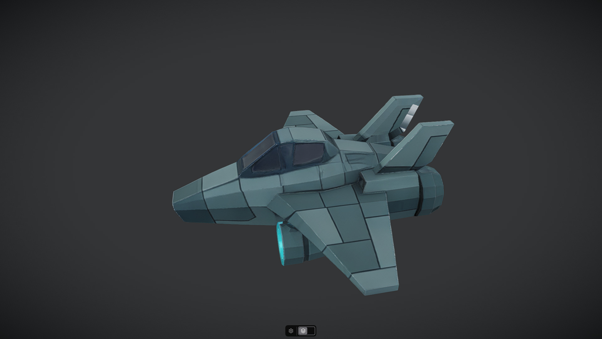 Spacecraft Jet aircraft plane 3dmodel 5 3D model_10