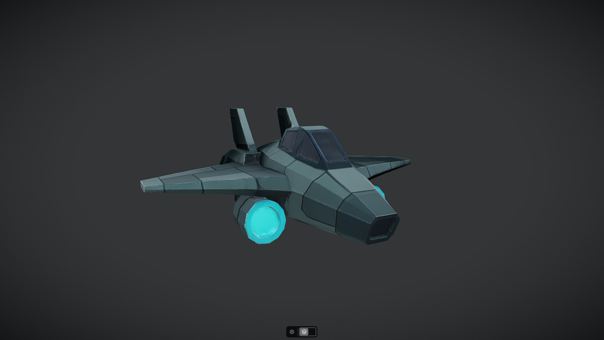 Spacecraft Jet aircraft plane 3dmodel 5 3D model_5