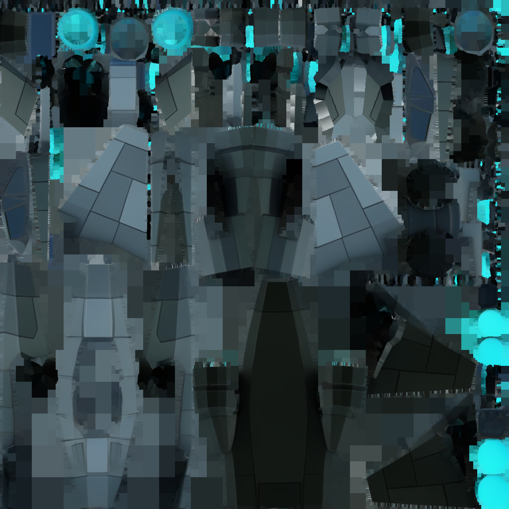 Spacecraft Jet aircraft plane 3dmodel 5 3D model_16