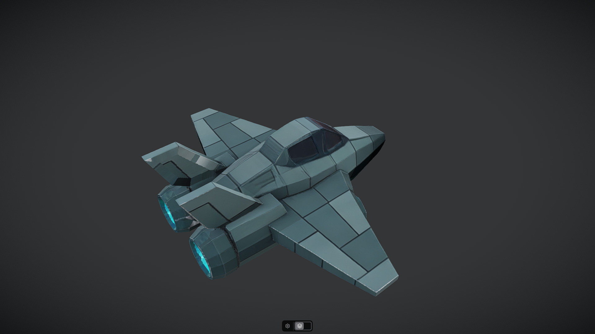 Spacecraft Jet aircraft plane 3dmodel 5 3D model_4