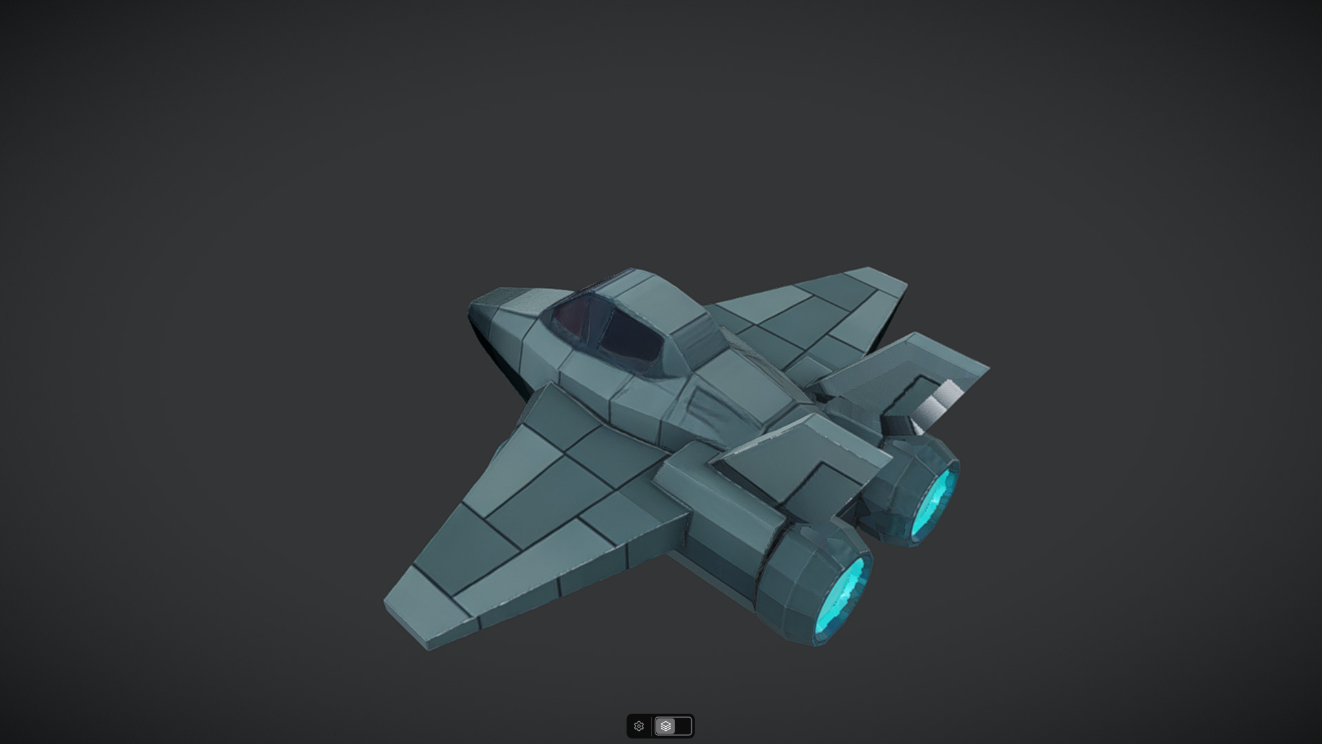 Spacecraft Jet aircraft plane 3dmodel 5 3D model_2