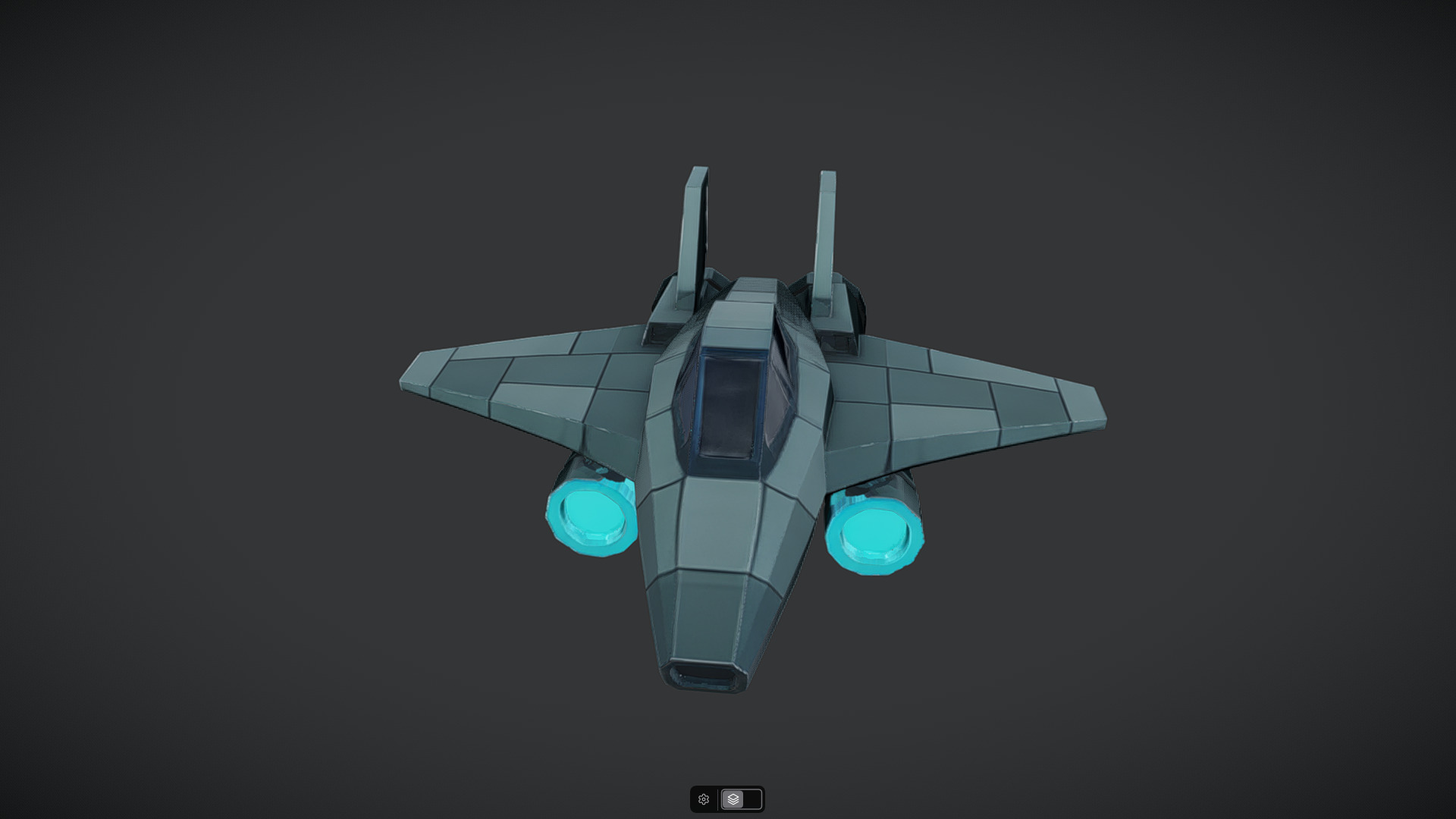 Spacecraft Jet aircraft plane 3dmodel 5 3D model_6