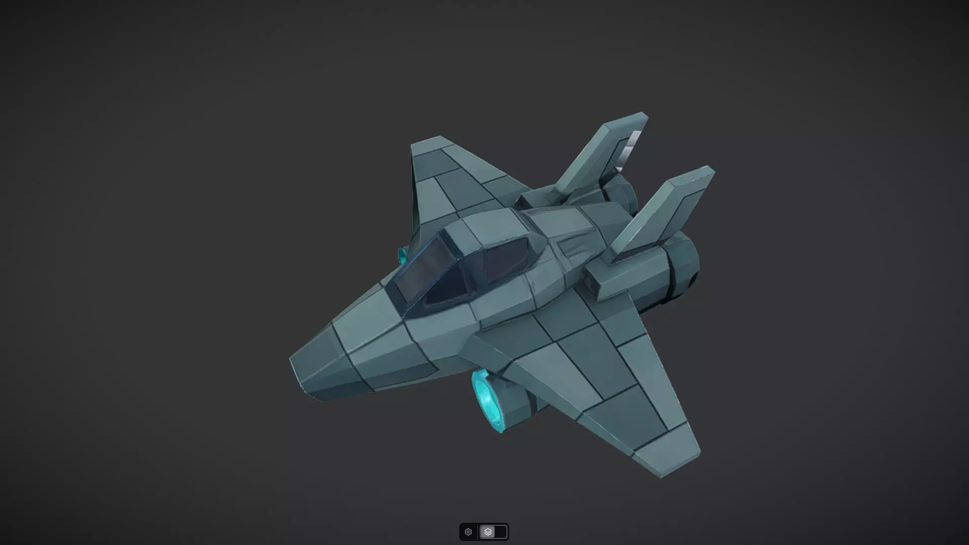 Spacecraft Jet aircraft plane 3dmodel 5 3D model_0