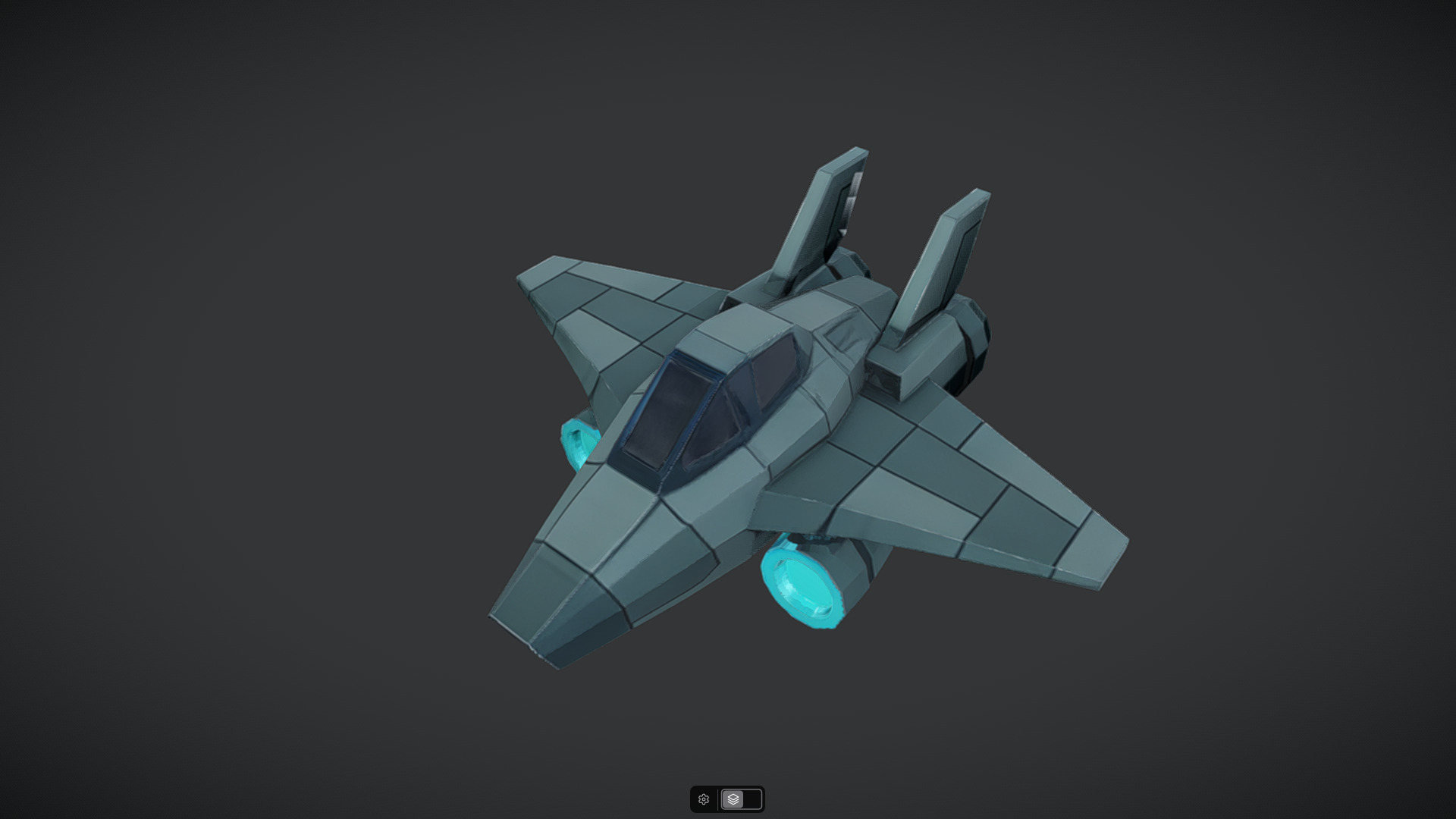 Spacecraft Jet aircraft plane 3dmodel 5 3D model_11