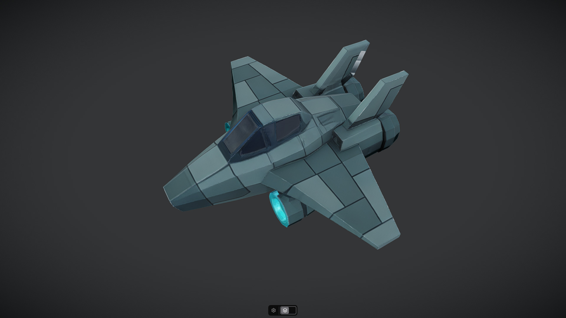 Spacecraft Jet aircraft plane 3dmodel 5 3D model_1