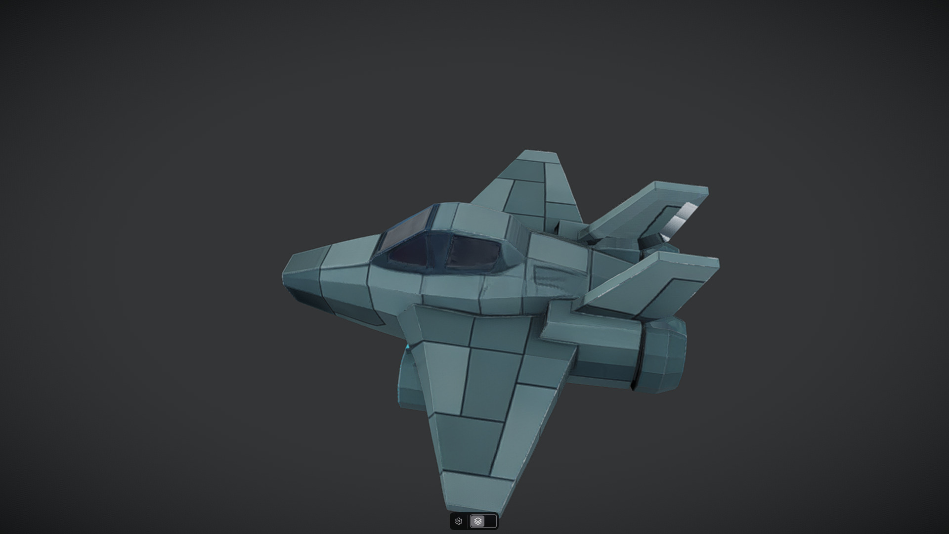 Spacecraft Jet aircraft plane 3dmodel 5 3D model_8