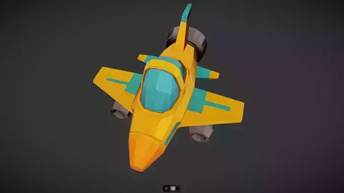 Spacecraft Jet aircraft plane 3dmodel 20 3D model