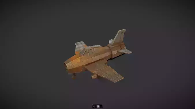 Spacecraft Jet aircraft plane 3dmodel 17 3D model