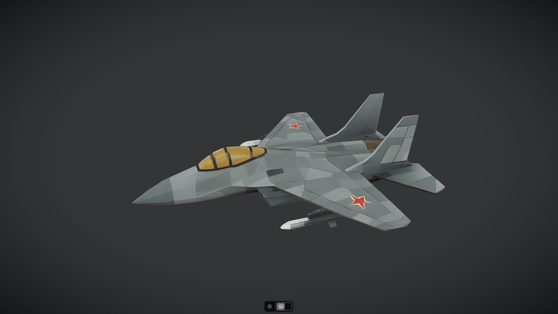 Spacecraft Jet aircraft plane 3dmodel 16 3D model_5