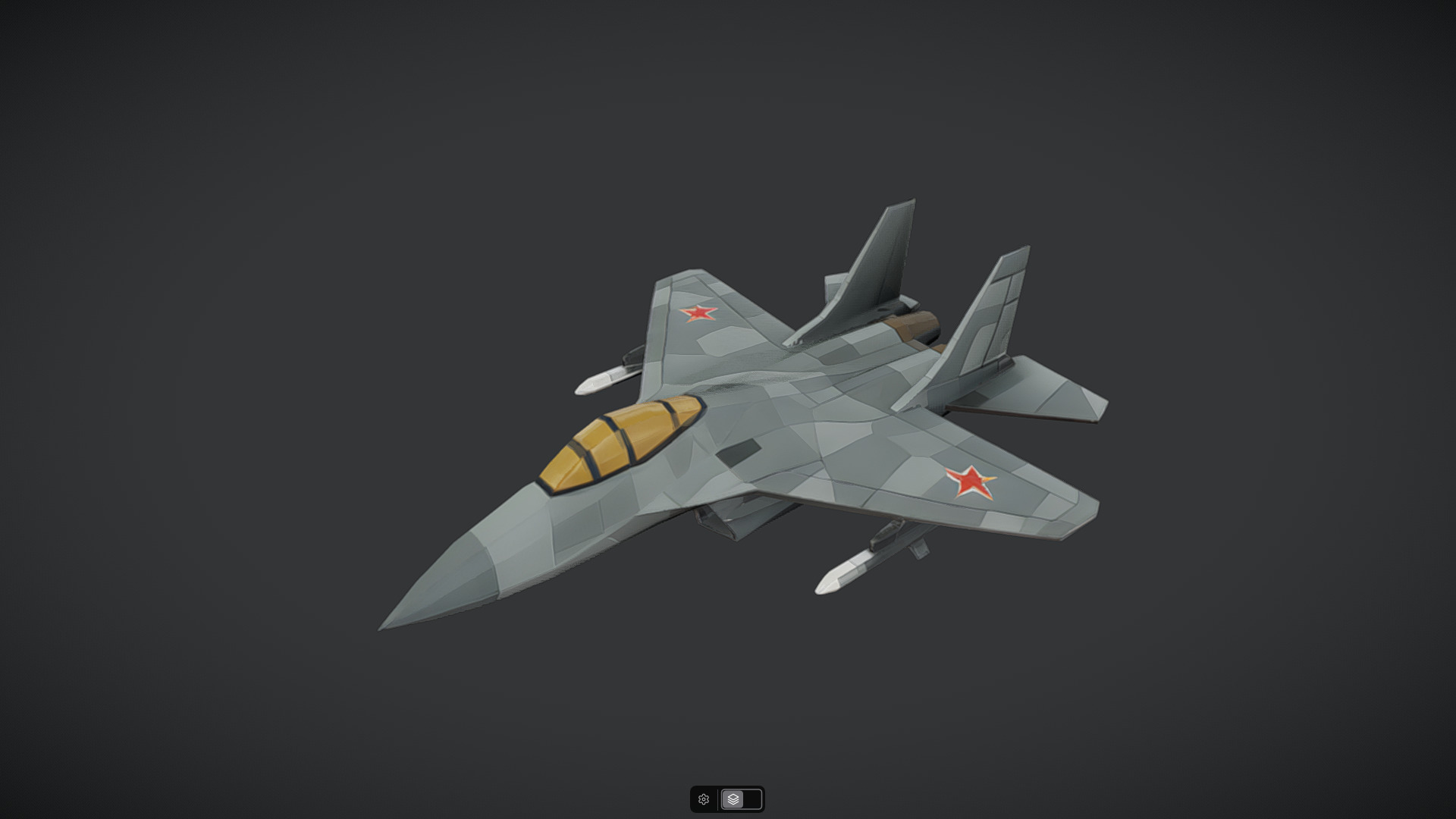 Spacecraft Jet aircraft plane 3dmodel 16 3D model_2