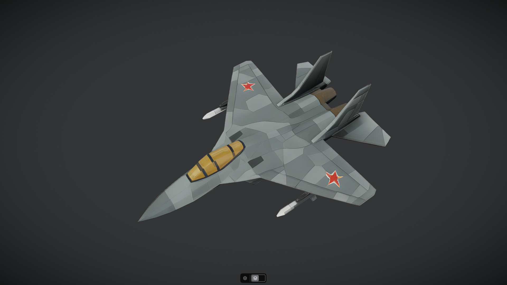 Spacecraft Jet aircraft plane 3dmodel 16 3D model_23