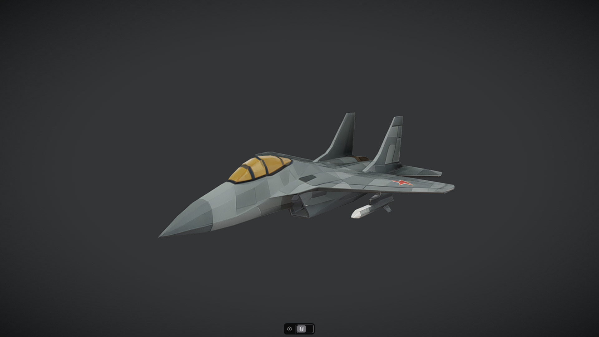 Spacecraft Jet aircraft plane 3dmodel 16 3D model_33