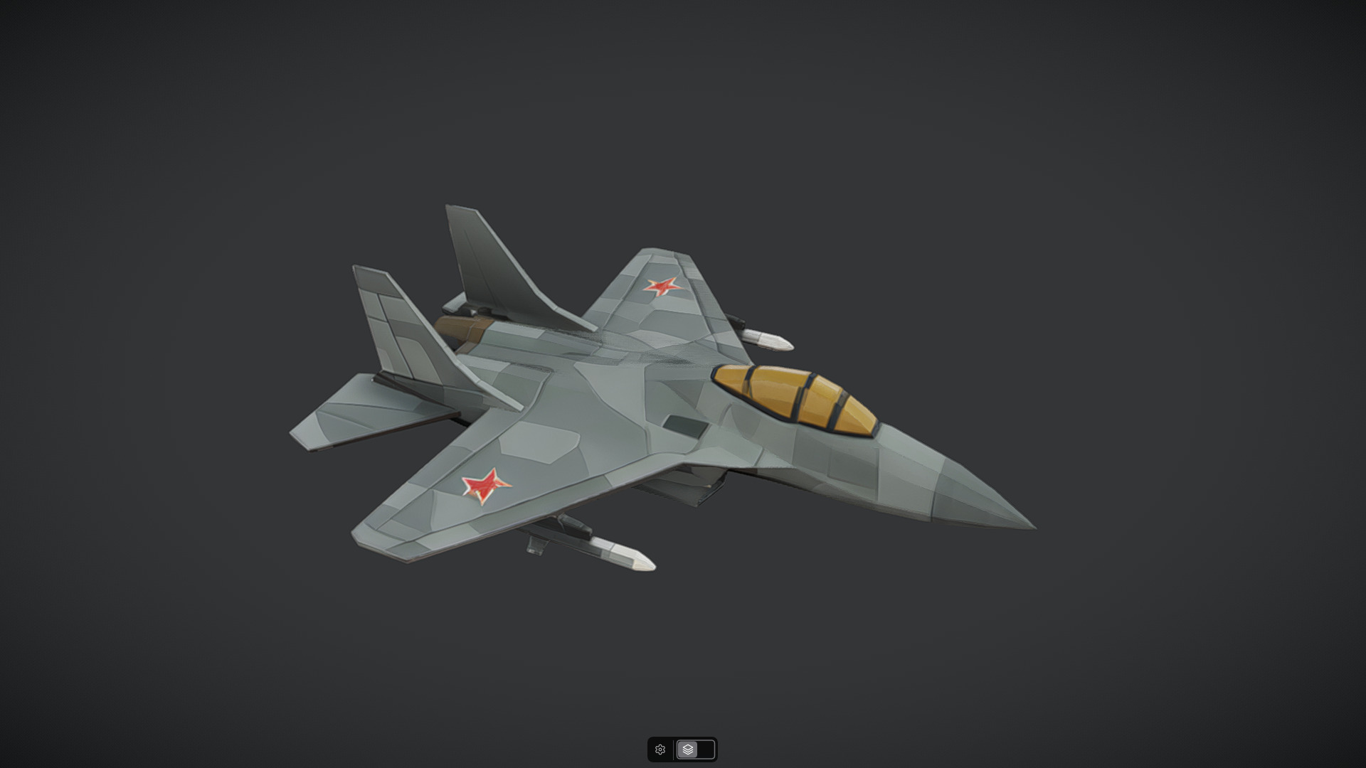 Spacecraft Jet aircraft plane 3dmodel 16 3D model_13