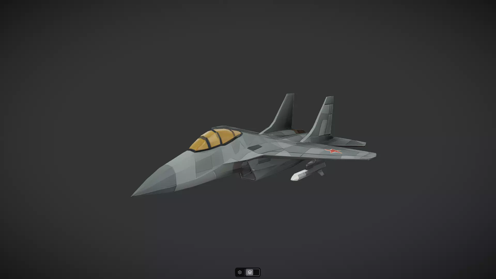 Spacecraft Jet aircraft plane 3dmodel 16 3D model_0