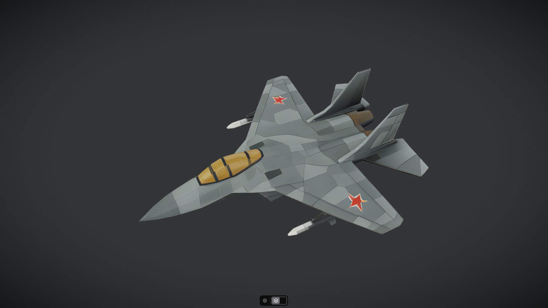 Spacecraft Jet aircraft plane 3dmodel 16 3D model_21