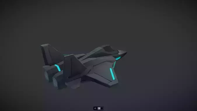 Spacecraft Jet aircraft plane 3dmodel 14 3D model