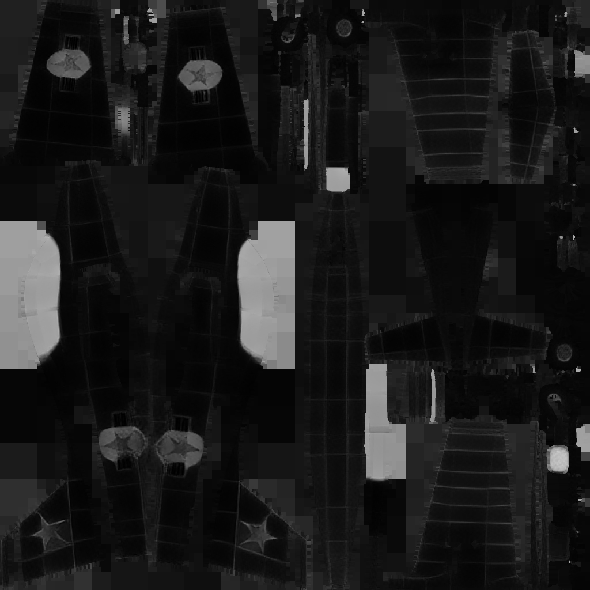 Spacecraft Jet aircraft plane 3dmodel 13 3D model_42