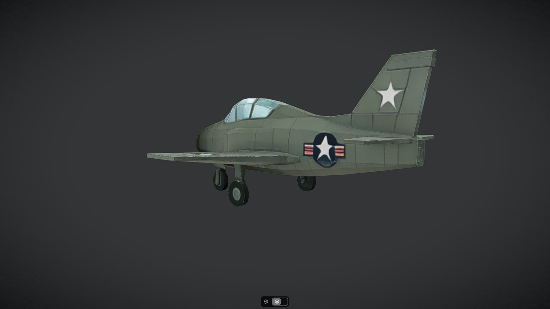 Spacecraft Jet aircraft plane 3dmodel 13 3D model_22