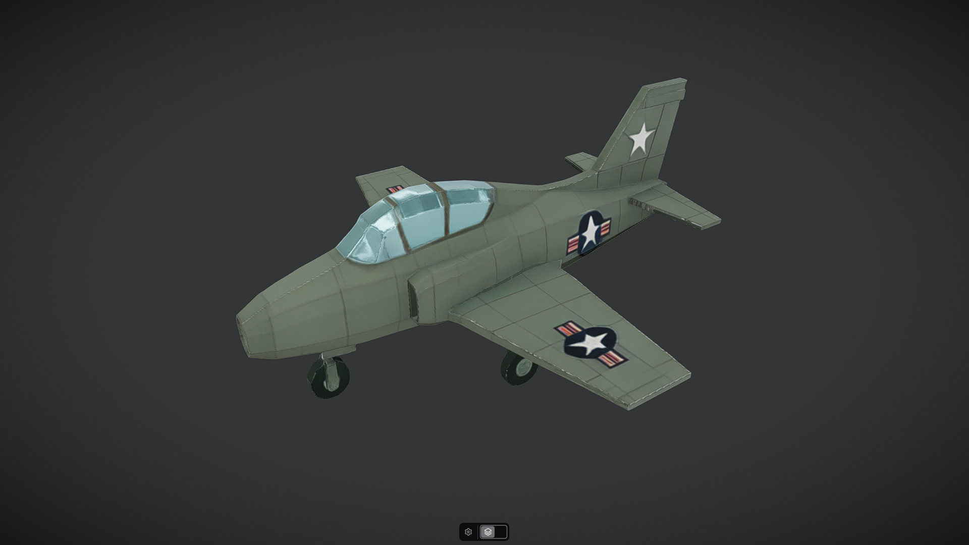 Spacecraft Jet aircraft plane 3dmodel 13 3D model_36