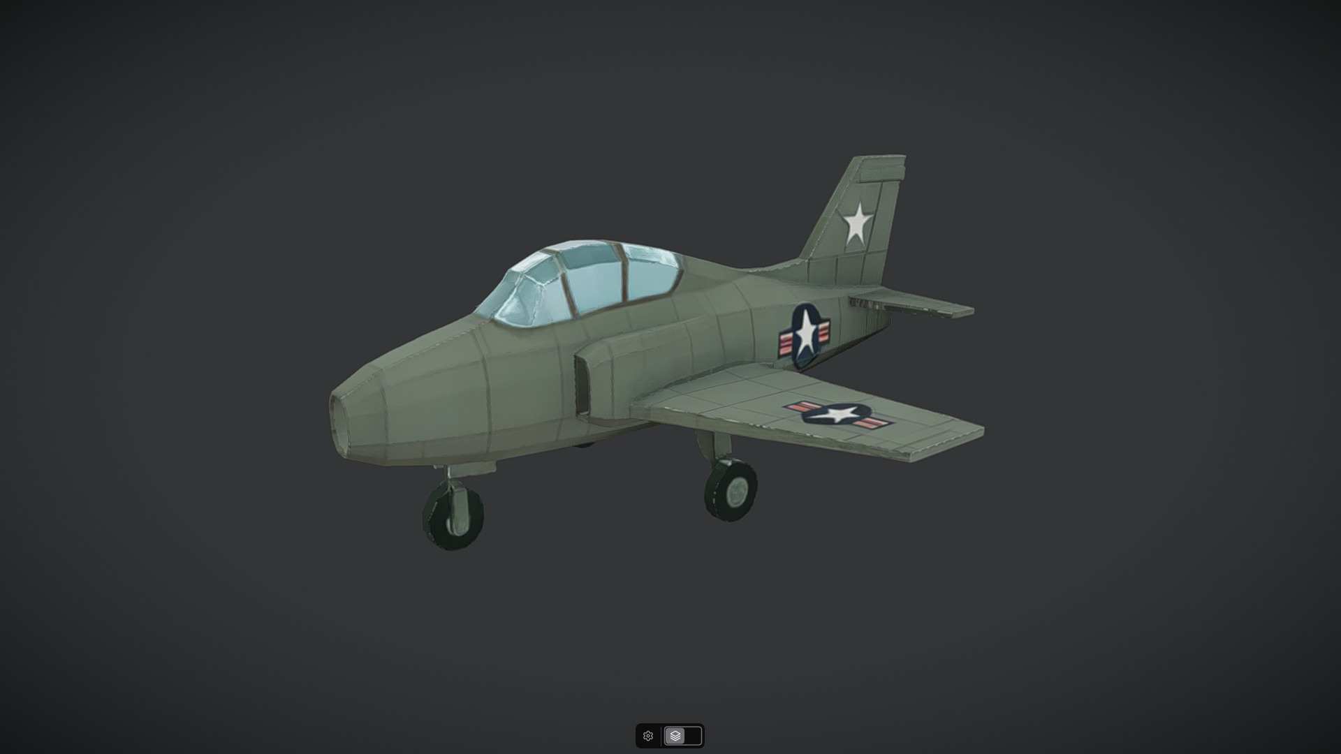 Spacecraft Jet aircraft plane 3dmodel 13 3D model_28