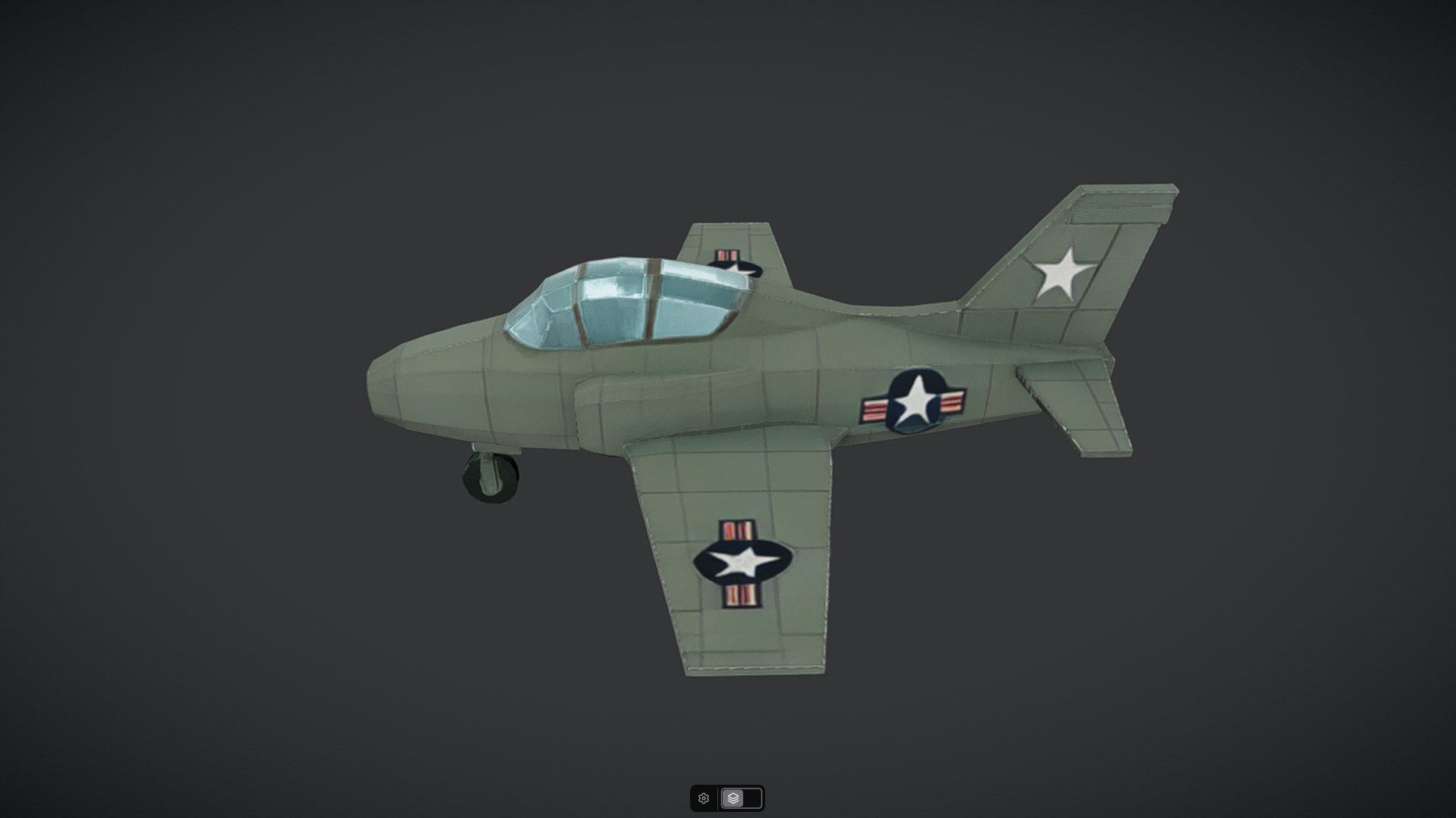 Spacecraft Jet aircraft plane 3dmodel 13 3D model_16