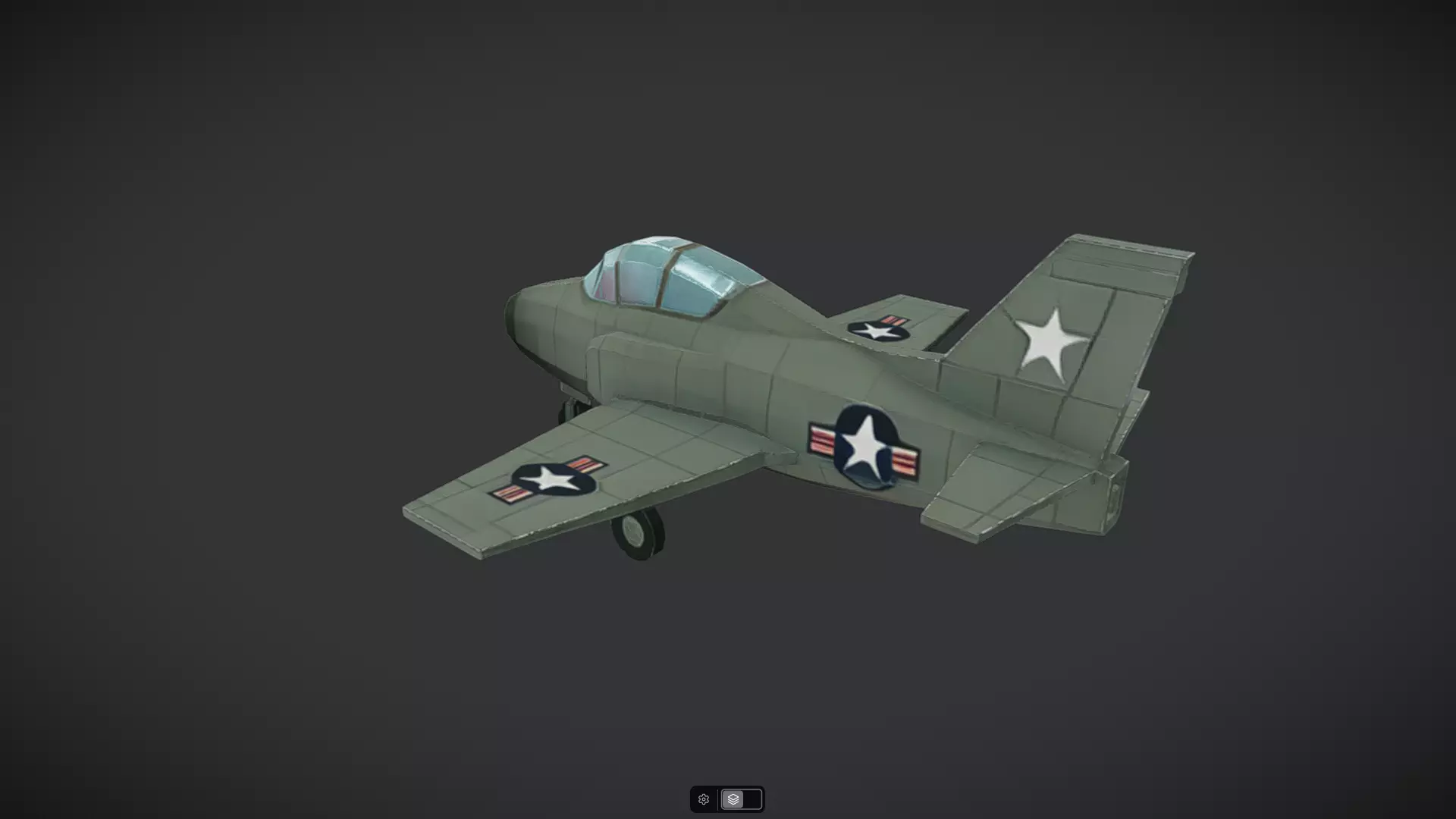 Spacecraft Jet aircraft plane 3dmodel 13 3D model_0