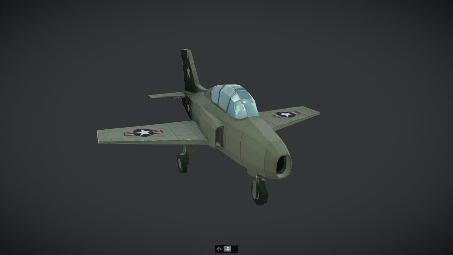 Spacecraft Jet aircraft plane 3dmodel 13 3D model_31