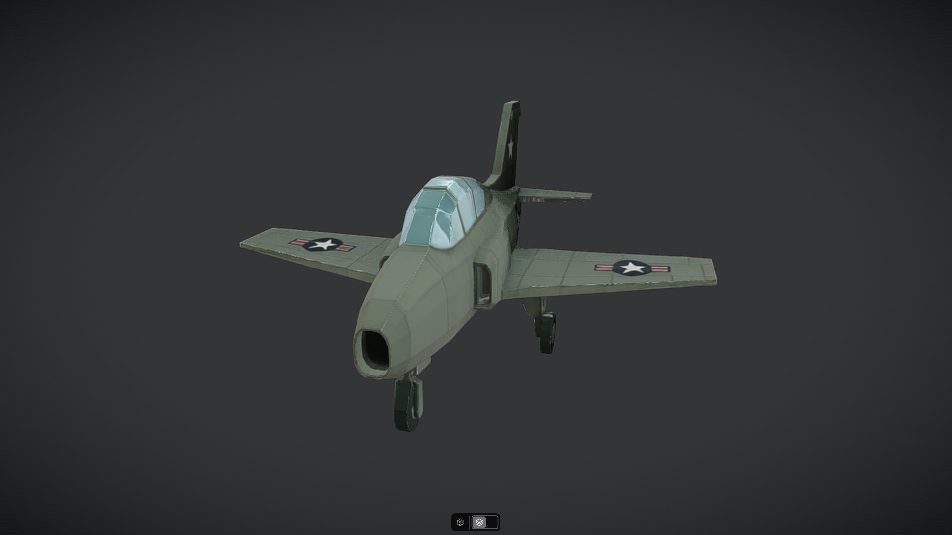 Spacecraft Jet aircraft plane 3dmodel 13 3D model_8